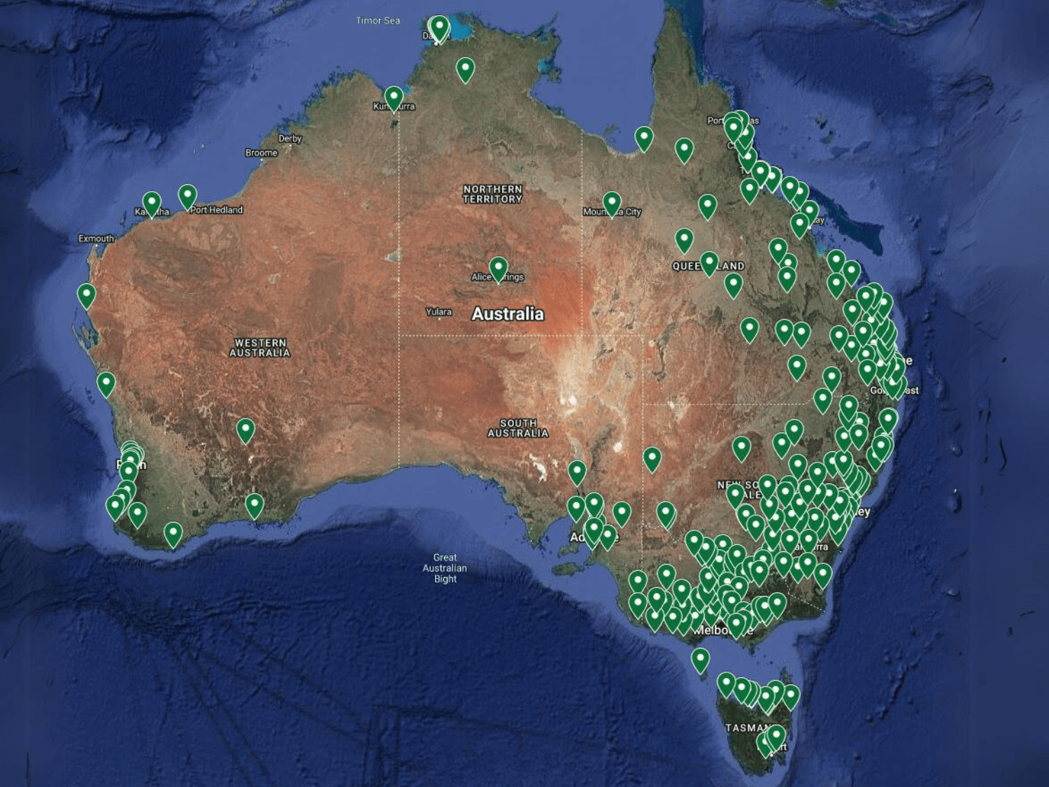 stockists map