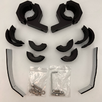 1.0" to 2.0" Tube Clamp Pair - Aluminium Black - Aurora