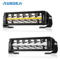 10" LED Light Bar 180W - Dual Row Combo Beam - Amber/White Backlights - WH Inc - Aurora