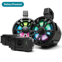 ECOXGEAR SoundExtreme TBB8 Tower Speakers - 2 Amplified, Battery Powered