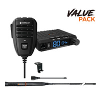 ECOXTALK EXG1000 Super Compact 5.0W UHF CB Radio - Value Pack