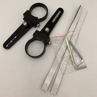 1.75" Tube Clamp Pair - Aluminium Black