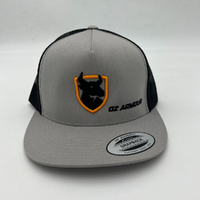 OzArmour Classic Uni Trucker Silver & Black Cap-BO