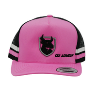 OZ Armour Stripe Pink & Black Cap - BS