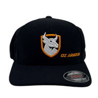 OzArmour Flexfit Cool & Dry Black Cap - WO