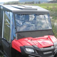 Glass Fixed Windscreen & Wiper Kit For Honda Pioneer 700