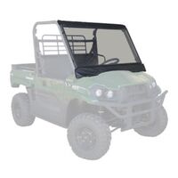 Glass Fixed Windscreen Kit For Kawasaki Mule MX