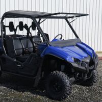 Glass Hinging Windscreen & Wiper Kit For Yamaha Viking