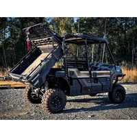HeadAche Rack with Winch For Kawasaki Mule PRO-FXT/DXT (2021+) - Black - Thumper Fab