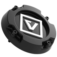 VALOR Replacement Centre Cap - SHORT - Satin Black - White Logo