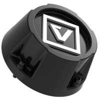 VALOR Replacement Centre Cap - TALL - Satin Black - White Logo